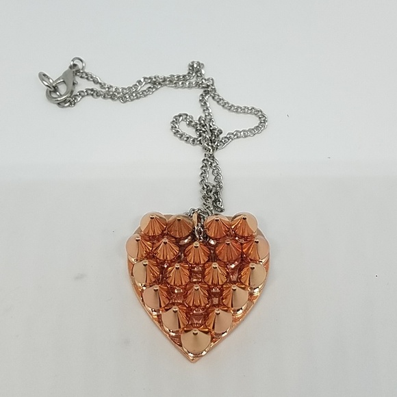 GASOLINE GLAMOUR Jewelry - Rose gold small spike heart necklace new GASOLINE GLAMOUR Jewelry - Rose gold small spike heart necklace new